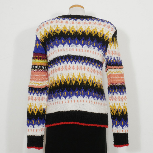 FREE PEOPLE Best Day Ever Alpaca Stripe Sweater S - Picture 2 of 8